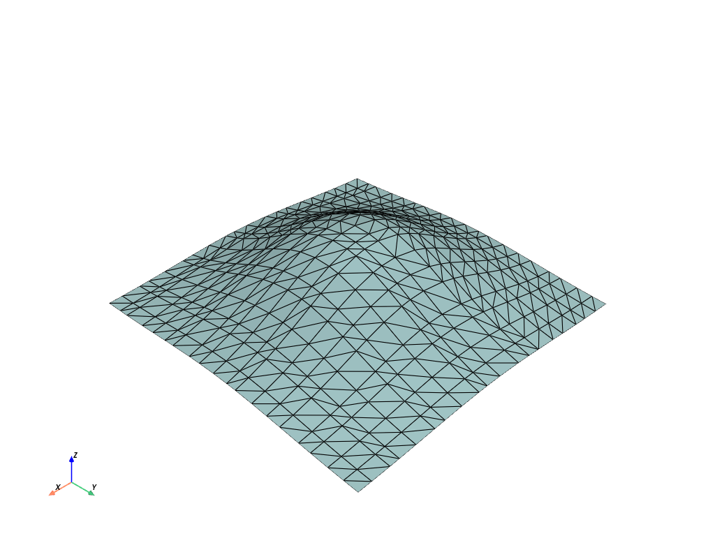 d create tri surface