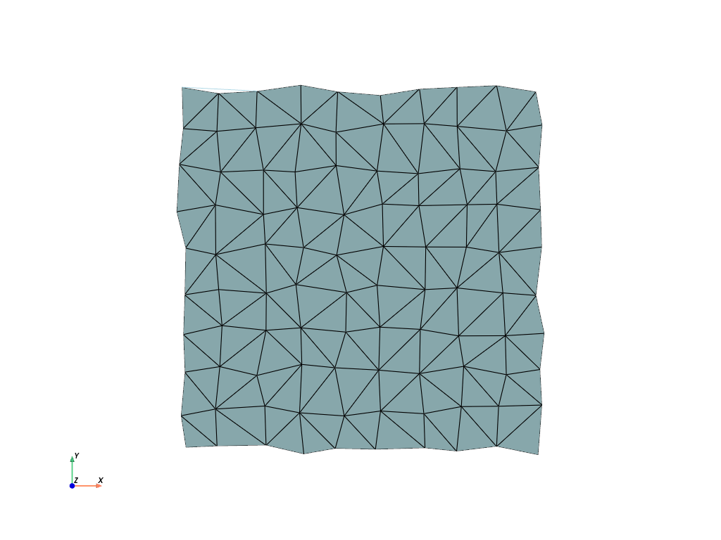 d create tri surface